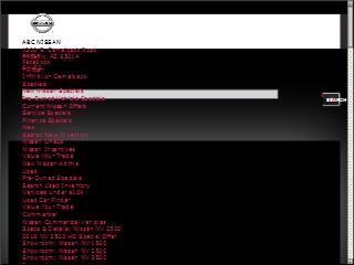 Web site www.abcnissan.com, ABC Nissan