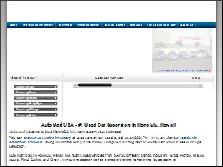 Web site www.automartusa.com, Pitre Isuzu Subaru Hyundai