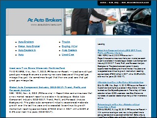 Web site www.azautobrokers.com, Luxury For Less Auto Sales