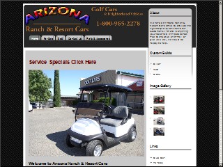 Web site www.azranchresort.com, Arizona Ranch & Resort Cars