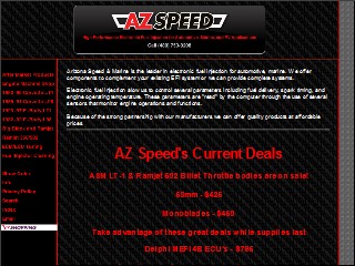 Web site www.azspeed-marine.com, Arizona Speed & Marine