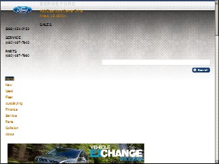 Web site www.bergeford.com, Berge Ford