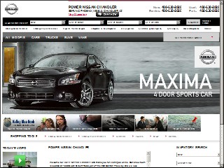 Web site www.brownandbrownnissan.com, Brown & Brown Chevrolet