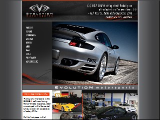 Web site www.evoms.com, Evolution Motor Sports