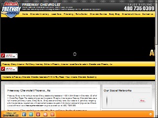 Web site www.freewaychevy.com, Freeway Chevrolet