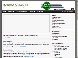 Web site www.industrialchassisinc.com, Industrial Chassis Inc