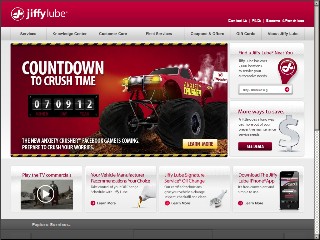 Web site www.jiffylube.com, Jiffy Lube