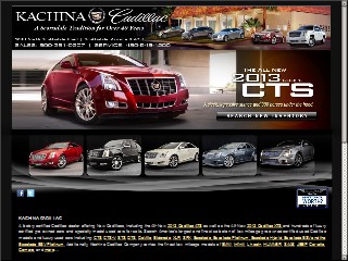 Web site www.kachinacadillac.com, Kachina Cadillac Hummer & Saab