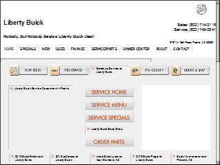 Web site www.libertybuick.com, Liberty Buick Inc