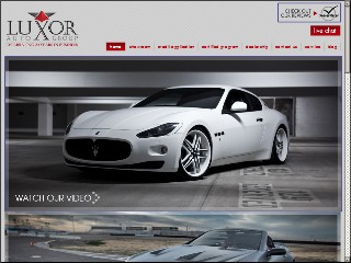 Web site www.luxorauto.com, Luxor Auto Group
