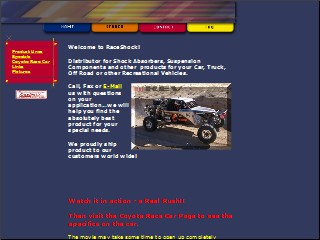 Web site www.raceshock.com, Raceshock Co