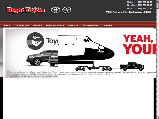 Web site www.righttoyota.com, Right Toyota