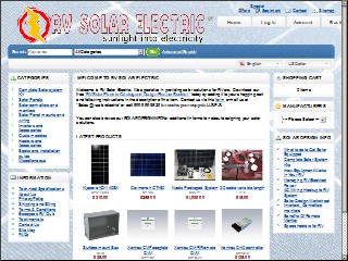 Web site www.rvsolarelectric.com, Rv Solar Electric