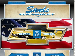 Web site www.sandschevrolet.com, Sands Chevrolet