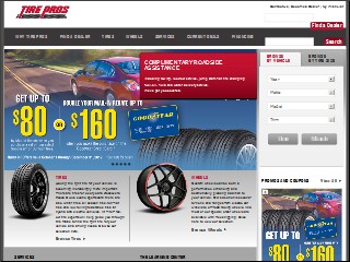 Web site www.tirepros.com, Ponderosa Tire & Auto Service