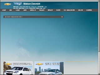 Web site www.watsonchevrolet.com, Watson Chevrolet Inc